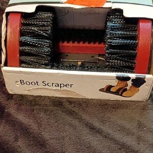 Red and Black Boot Scraper